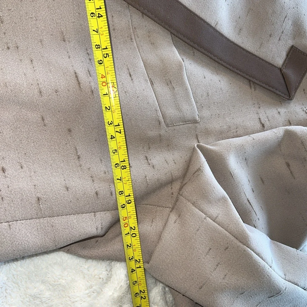 After Six Taupe Blazer with Dark Brown Trim